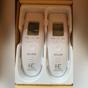 Homewell Essentials Non-Contact Infrared Thermometer 2 Pack White LCD New In Box